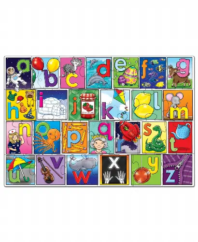 Orchard Toys Big Alphabet Jigsaw Puzzle Poster Set, 27 Pieces - Image 1