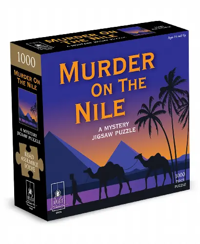 BePuzzled Murder On The Nile Classic Mystery Jigsaw Puzzle - 1000 Piece - Image 1