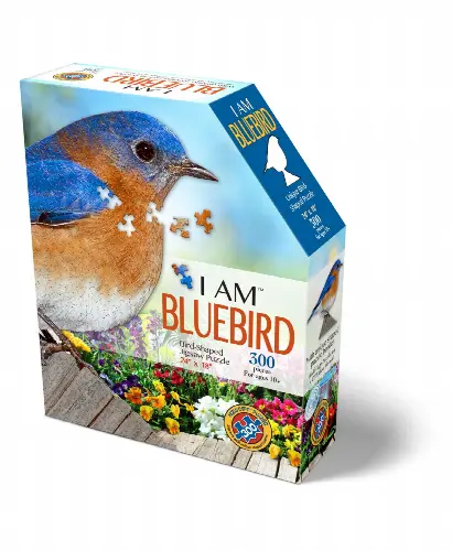 Madd Capp Games - I Am Bluebird - 300 Pieces - Animal Shaped Jigsaw Puzzle - Image 1