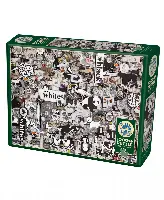 Cobble Hill: Black And White Animals 1000 Piece Jigsaw Puzzle