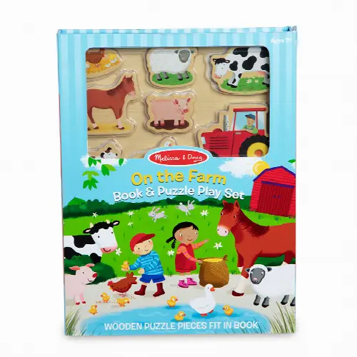 Book & Puzzle Play Set - On The Farm - Image 1