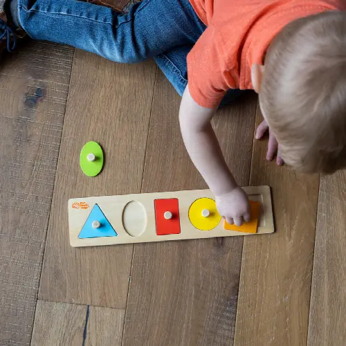 Let's Learn Shapes! Wooden Puzzle - Image 1