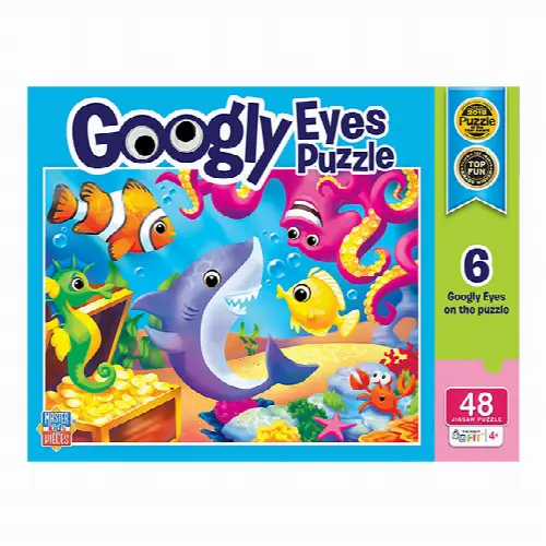 Googly Eyes Lil Shark Puzzle - 48 pc - Image 1