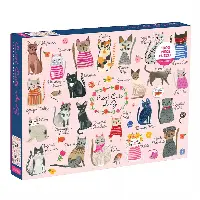 1000 Piece Family Puzzle - Cool Cats A-Z