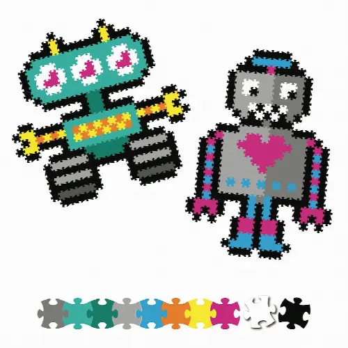 Jixelz 700 pc Set - Roving Robots - Image 1