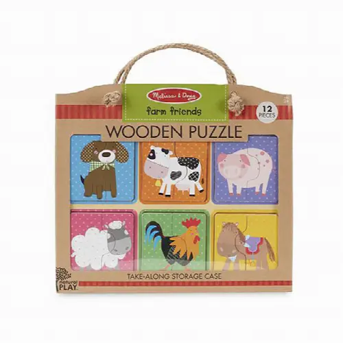 Natural Play Wooden Puzzle - Farm Friends - Image 1