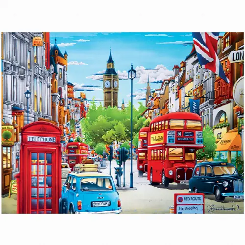 Travel Diary London 550 pc Puzzle - Image 1