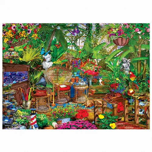 Garden Hideaway 1000 pc Seek & Find Puzzle - Image 1