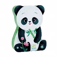 Djeco Silhoutte Puzzle Leo The Panda - 24 pc
