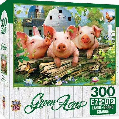 Three Lil Pigs 300 pc EZ-Grip Puzzle - Image 1