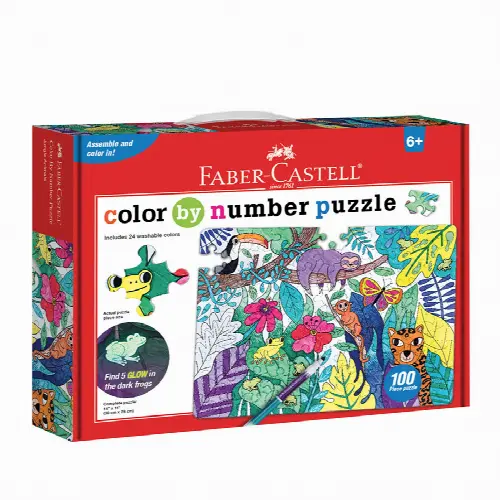 Color By Number Puzzle - Jungle - Image 1