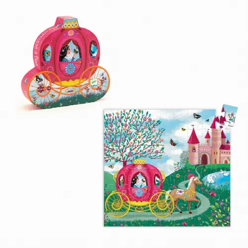 Djeco Elise's Carriage 54 pc Puzzle - Image 1