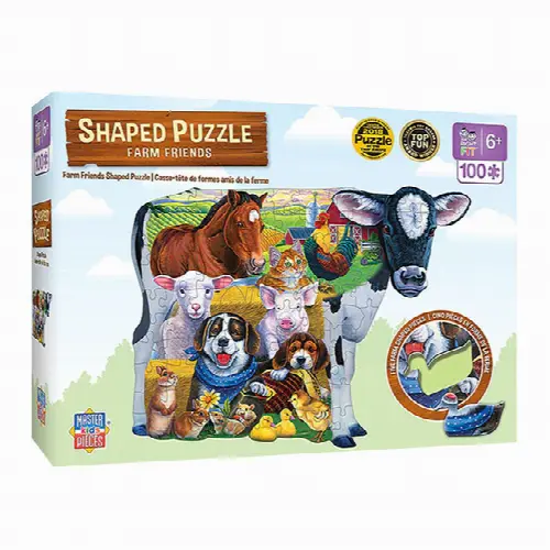 Farm Friends Shaped Puzzle - 100 pc - Image 1