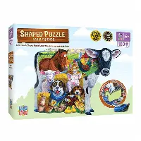 Farm Friends Shaped Puzzle - 100 pc