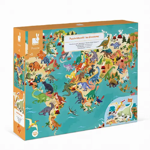 Educational Puzzle The Dinosaurs Jigsaw Puzzle - 200 piece - Image 1