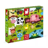 Tactile Puzzle Farm Animals - 20 pcs