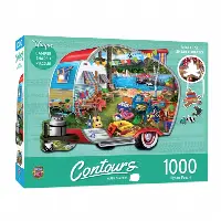 Happy Campers Contours Shaped 1000pc Puzzle