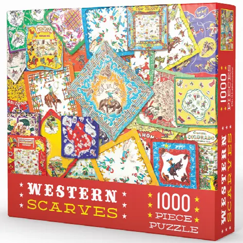 Western Scarves Puzzle 1000 pc - Image 1