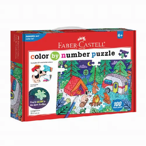 Color By Number Puzzle - Camping - Image 1
