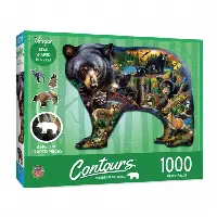 Wildlife of the Woods Countours Shaped 1000pc Puzzle