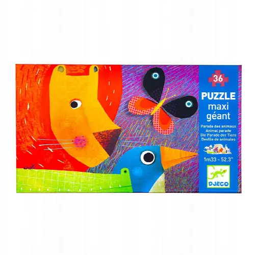 Animal Parade Giant Floor Puzzle - 36 pc - Image 1