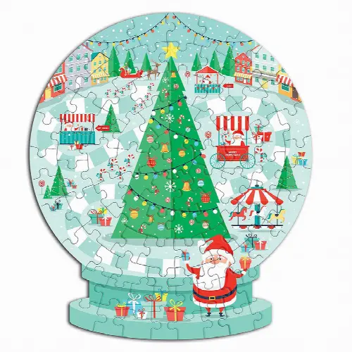 Snow Globe Shape Puzzle in Storage Box - Image 1