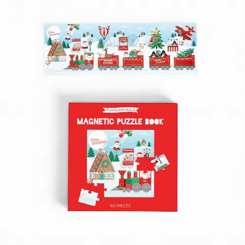 Santa Express 60 pc Magnetic Puzzle Book - Image 1