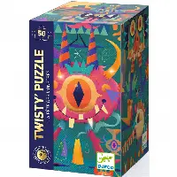 Wizzy Monster Party Metallic Puzzle - 50 pcs
