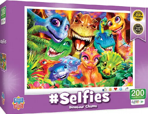 Selfies Dinosaur Chums Puzzle - 200 pc - Image 1