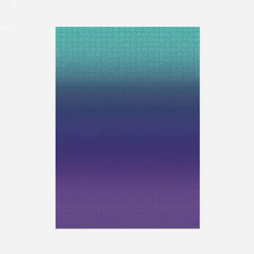 Gradient Puzzle Large - Purple & Teal - Image 1