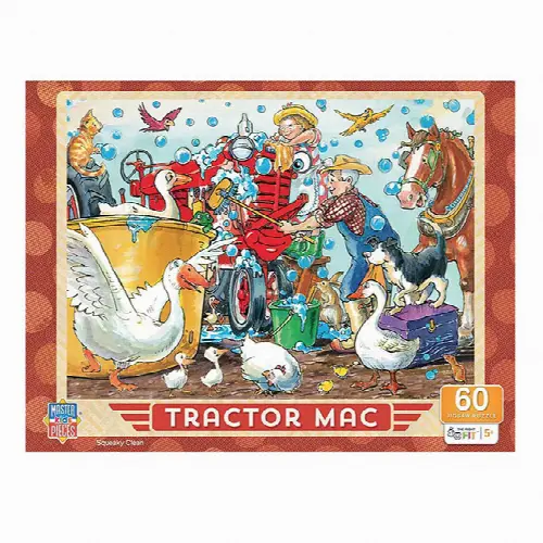 Tractor Mac Squeaky Clean Puzzle - 60 pc - Image 1