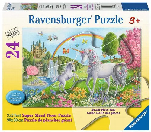 Prancing Unicorns 24pc Floor Puzzle - Image 1