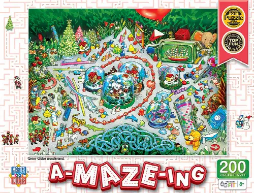Snow Globe Wonderland A-Maze-Ing 200pc Puzzle - Image 1