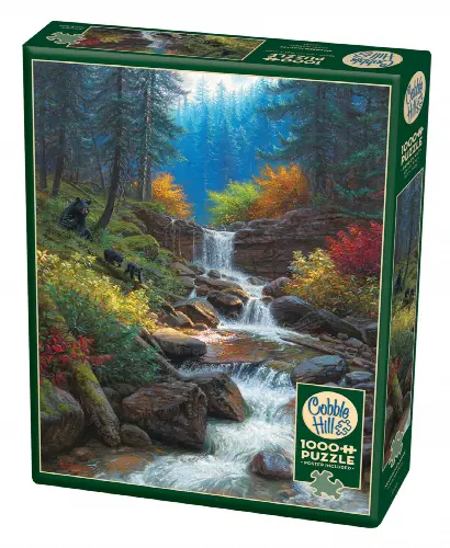 Cobble Hill Mountain Cascade Jigsaw Puzzle - 1000 Piece - Image 1