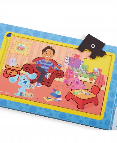 Melissa and Doug Blues Clues You Take Along Magnetic Jigsaw Puzzles, Set of 2 - Image 1