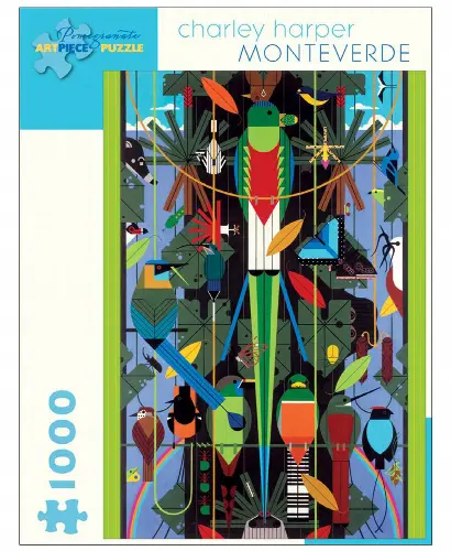 Charley Harper - Monteverde Jigsaw Puzzle- 1000 Pieces - Image 1