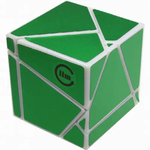 limCube Ghost Cube 2x2x2 - White Body with Green labels - Image 1