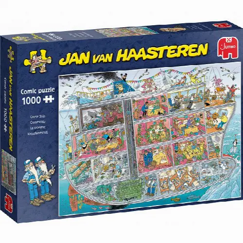 Jan van Haasteren Comic Puzzle - Cruise Ship | Jigsaw - Image 1