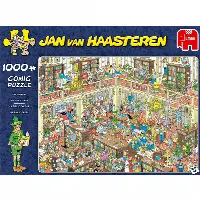 Jan van Haasteren Comic Puzzle - The Library (1000 Pieces) | Jigsaw