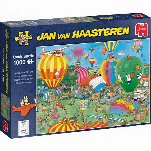 Jan van Haasteren Comic Puzzle - Hooray, Miffy 65 Years | Jigsaw - Image 1