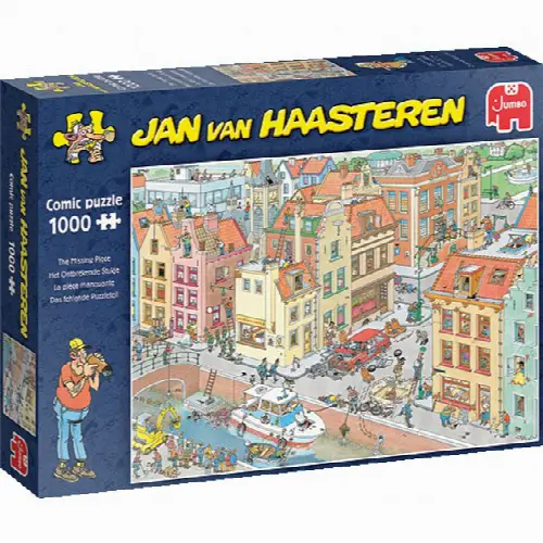 Jan van Haasteren Comic Puzzle - The Missing Piece | Jigsaw - Image 1