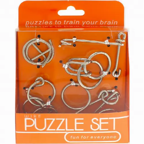 Hanayama Wire Puzzle Set - Orange - Image 1