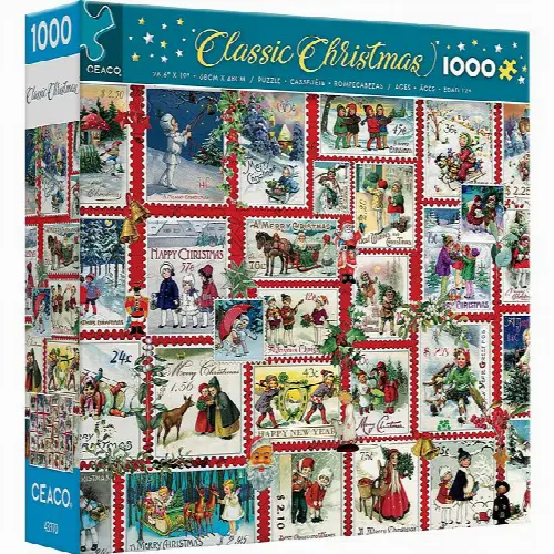 Classic Christmas - Christmas Stamps | Jigsaw - Image 1