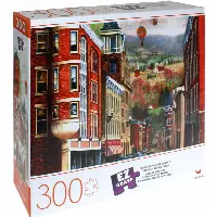 The Clock Tower with Balloons: Mary Vessey - Large Piece | Jigsaw