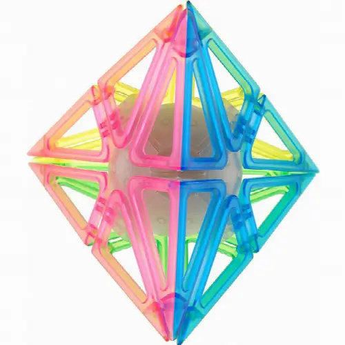 Frame Pyraminx - 4 Color Transparent Glow-in-the-Dark - Image 1