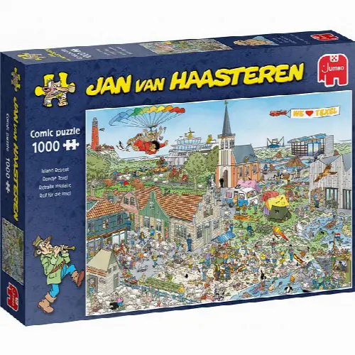 Jan van Haasteren Comic Puzzle - Island Retreat | Jigsaw - Image 1