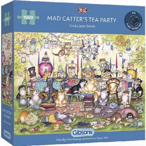 Mad Catter's Tea Party | Jigsaw - Image 1