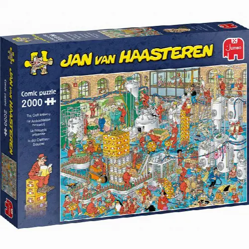 Jan van Haasteren Comic Puzzle - The Craft Brewery (2000 Pieces) | Jigsaw - Image 1