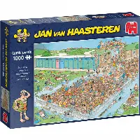 Jan van Haasteren Comic Puzzle - Pool Pile-Up (1000 Pieces) | Jigsaw
