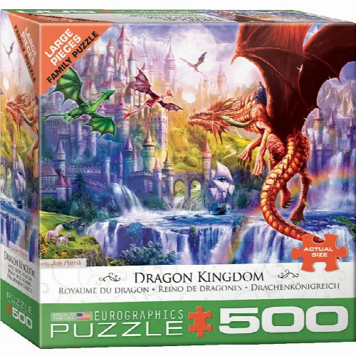 Dragon Kingdom - Large Piece Jigsaw Puzzle | Jigsaw - Image 1